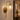 Clear & Amber Ribbed Glass Sphere Wall Light | Alta