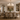 6 Light Traditional Chandelier | Gold & Silver | Fabric Shade | Farnix