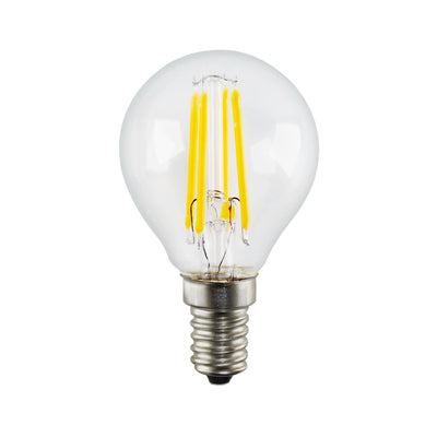LED Filament Globe E14 Dimmable | Clear 4W G45 | 2700K–6000K