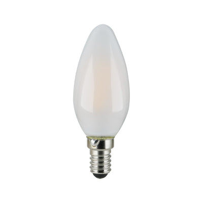 Frosted LED Candle Globe E14 | 4W Dimmable | 2700K, 4000K & 6000K