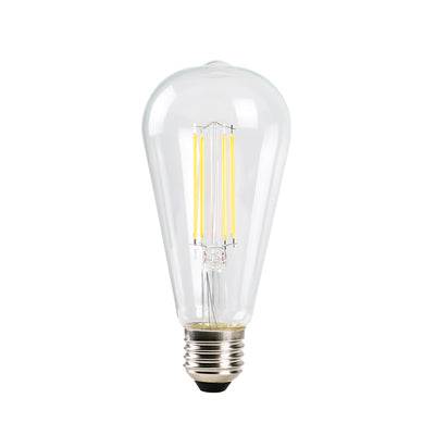 LED Filament Edison Globe E27 Dimmable | Clear 8W ST64 | 2700K–6000K