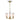 Solid Brass and Opal Glass Pendant | Ahern 3 Light