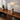Pleated Shade LED Travertine Table Lamp | Arvane