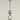 Clessidra Single Glass Pendant Light | Smokey Black or Opal Brass