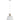 Kansi Round Pendant Light | White & Black with Brass Accent