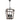 Modern Farmhouse 6 Light Lantern Pendant Light | Timber Hanging Light | Lacota