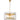 8 Light 1 Tier Glass Rod Chandelier 60cm | Collette