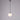 Art Deco Opal Glass Pendant Light 8 Inch on Cloth Cord | St Kilda