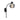 Curved Arm Globe Wall Light E27 - Antique Brass & Black - Marbell - in Black - product detail photo
