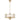 Norel 6 Light Crystal Glass Pendant Light | E14 | Black, Gold & Nickel