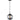 Round Glass Pendant Light | Smoke Black & Opal Brass | Pino