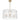 Samona 6 Pendant Light | Antique Gold & Textured Glass
