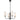 Sebring 4 Light Pendant | Modern Opal Glass Chandelier | Black & Brass
