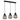 Tulip 3 Light Linear Ribbed Glass Pendant | Amber or Smoke Glass