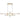 Tyson 6 Light Pendant | Antique Gold and Clear Prism Glass