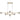 Tyson 6 Light Pendant | Antique Gold and Smoke Tear Glass