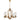Modern Classic 6 Light Chandelier | Glass Cylinder Pendant Light | Velden