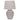 Jar-Shaped Ceramic Table Lamp Bell Shade - Brown & Grey - Kash - in Brown - product detail photo