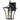 Curved Frame Exterior Lantern Wall Light E27 IP44 - Black & White - Bexley - product detail photo