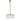 400mm Ribbed Glass Rod Pendant Light - Gold - Medici - product detail photo