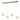 4-Light Bar Optical Acrylic Sparkle Pendant | Gold | Langdon