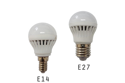 LED Globe 3Watt E14 Fancy Round Frosted Warm White 3000K - in2 Lighting Australia