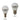 LED Globe 3Watt E27 Fancy Round Frosted Cool White 6000K - in2 Lighting Australia